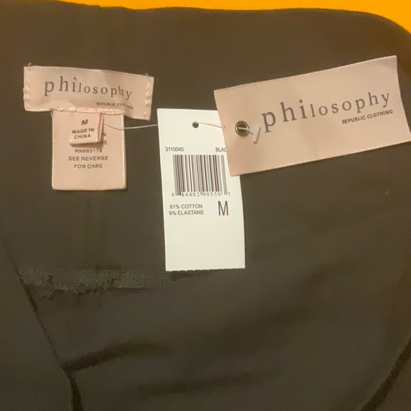 Philosophy Black Leggings in Size M, NWT - Picture 13 of 14